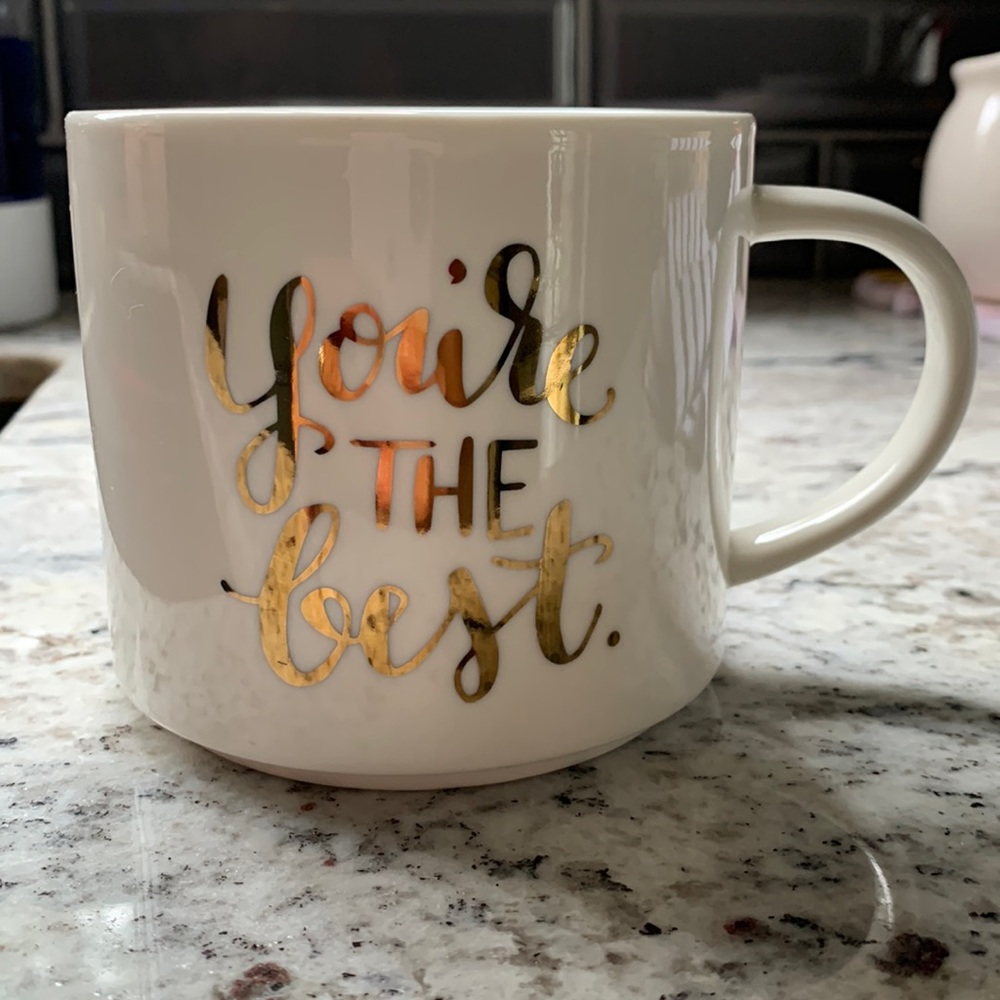 White “you’re the best” ceramic Coffee mug